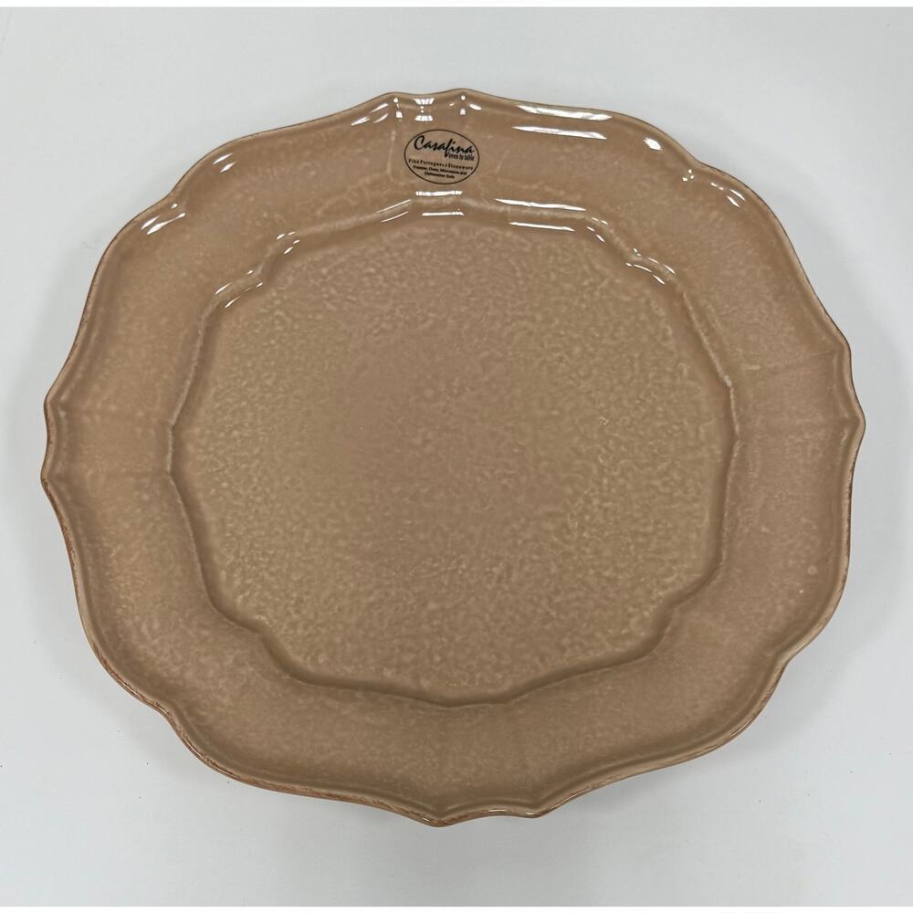 New Casa Stone by Casafina Impressions Mocha Dinner Plate. KT135